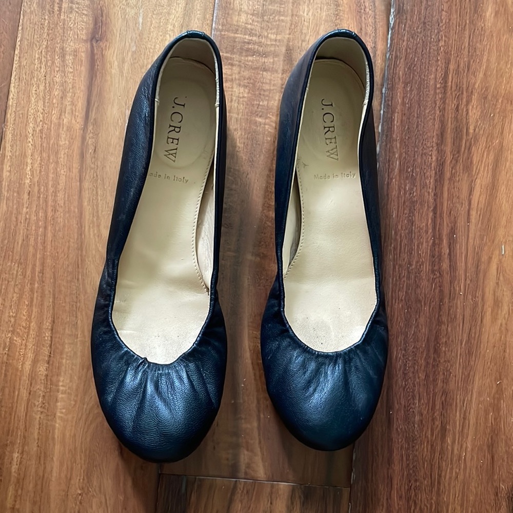 J. CREW BLACK FLATS